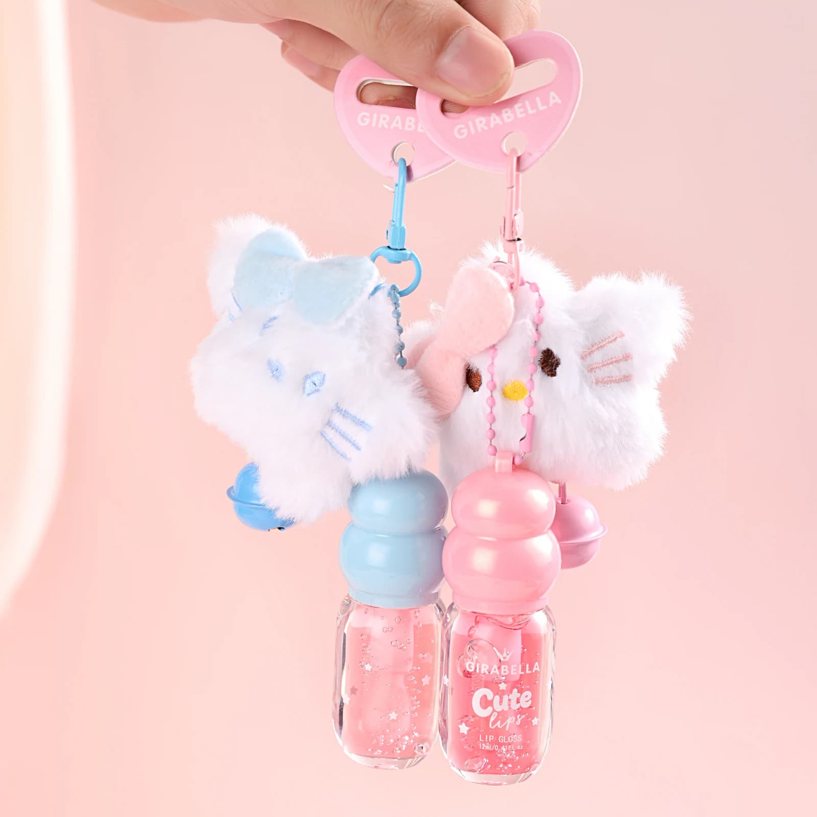 Plush Bunny Lip Gloss Keychain 4