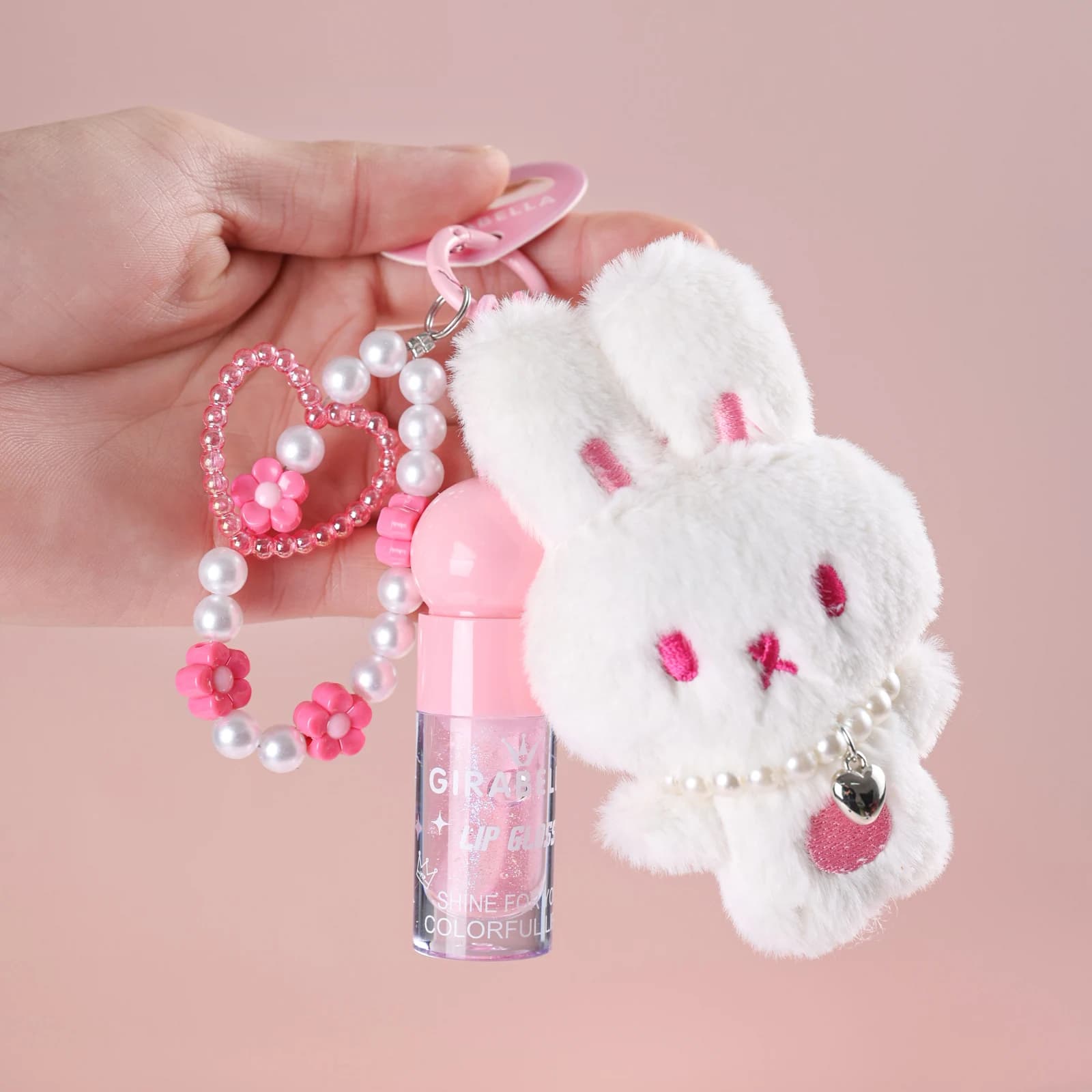 Pastel Animal Lip Gloss Keychain 2