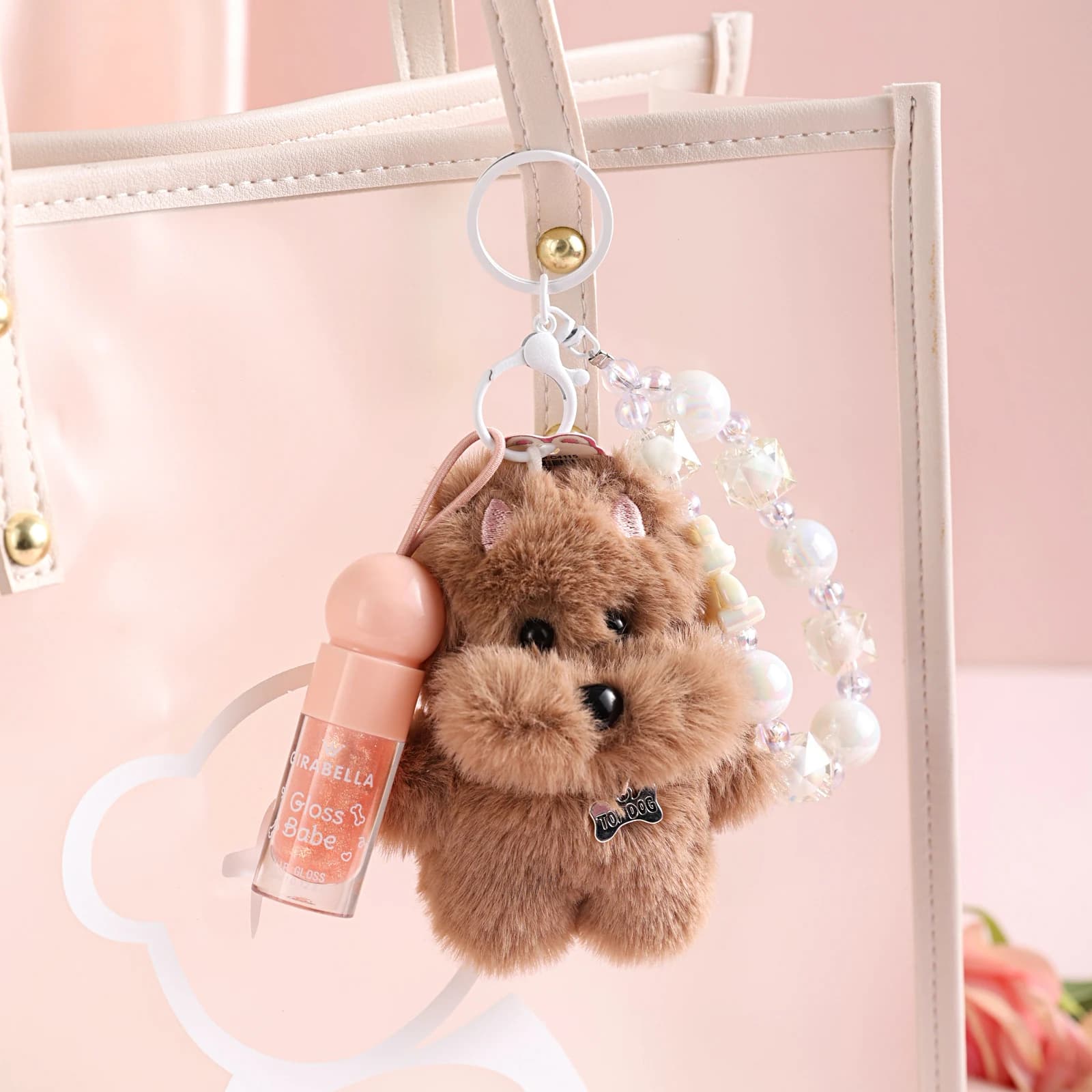 Gloss & Babe Puppy Lip Gloss Keychain 3