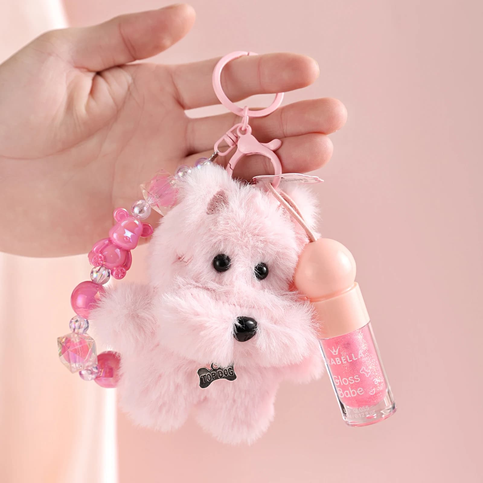 Gloss & Babe Puppy Lip Gloss Keychain 5