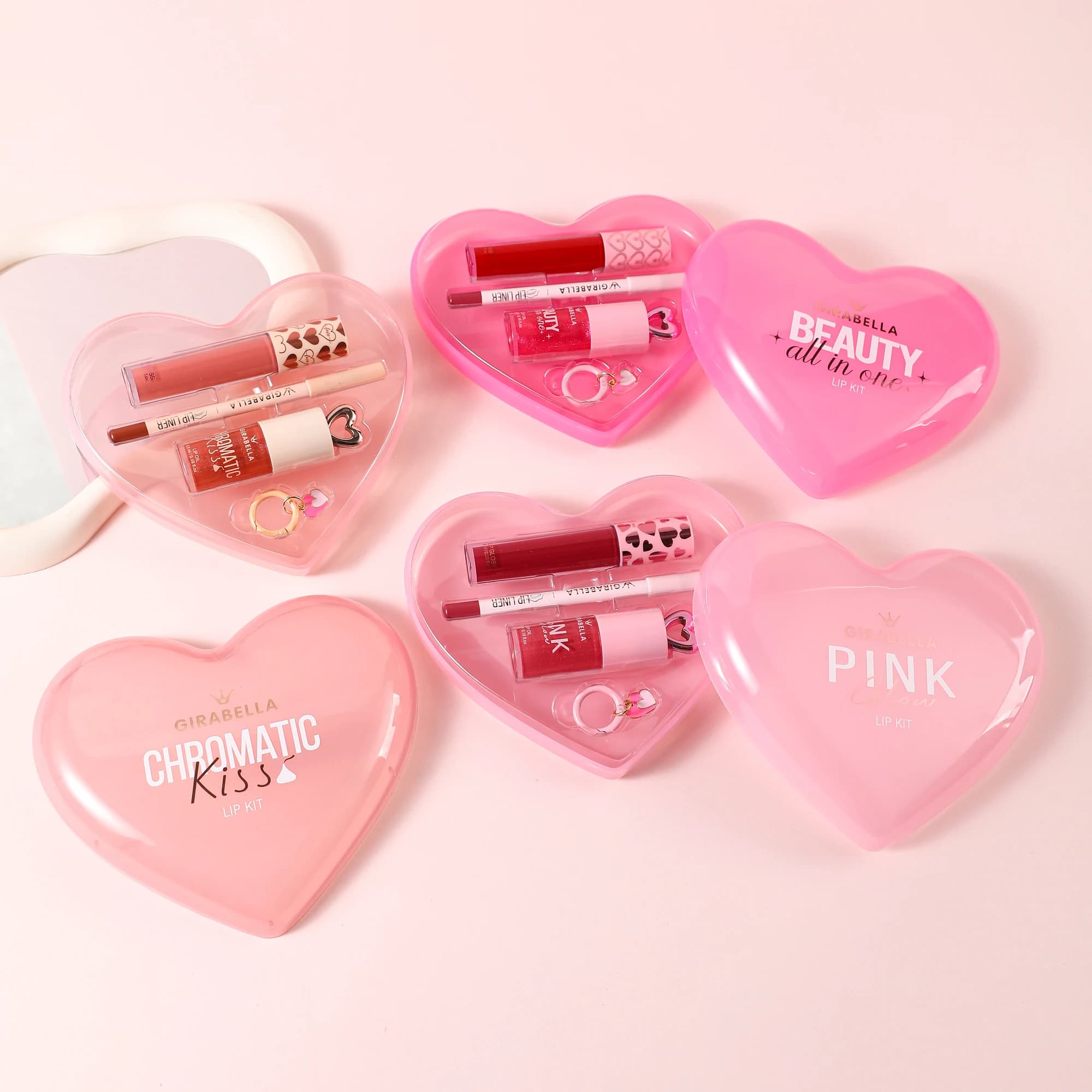 Heart Case Lip Makeup Set