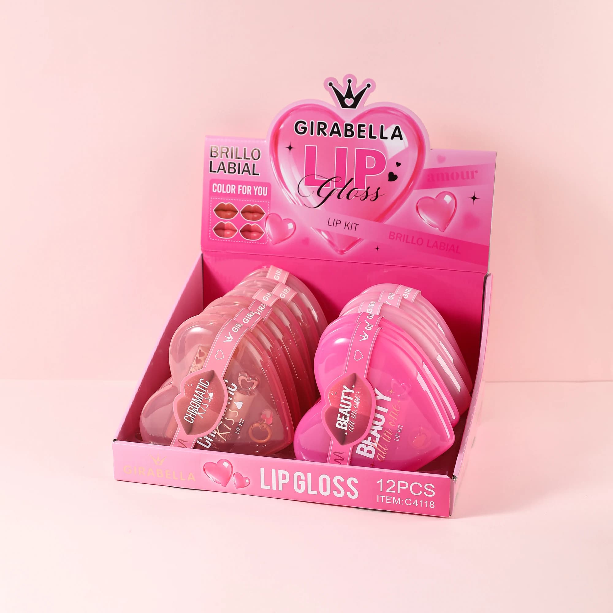 Heart Case Lip Makeup Set 2