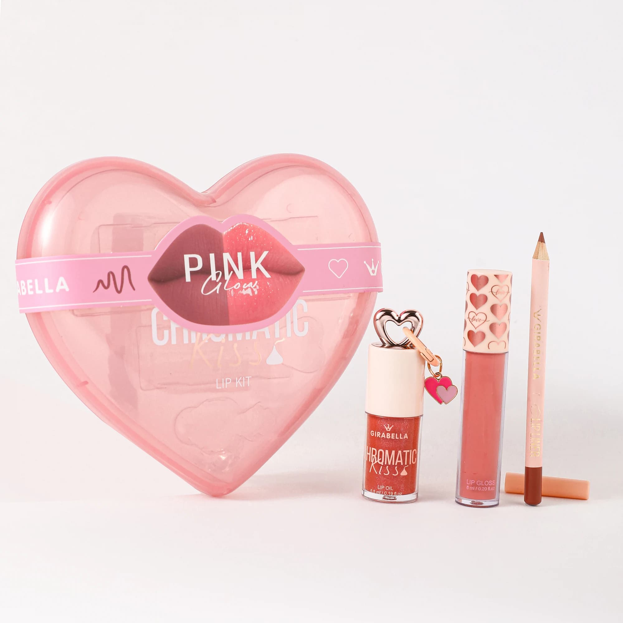 Heart Case Lip Makeup Set 6