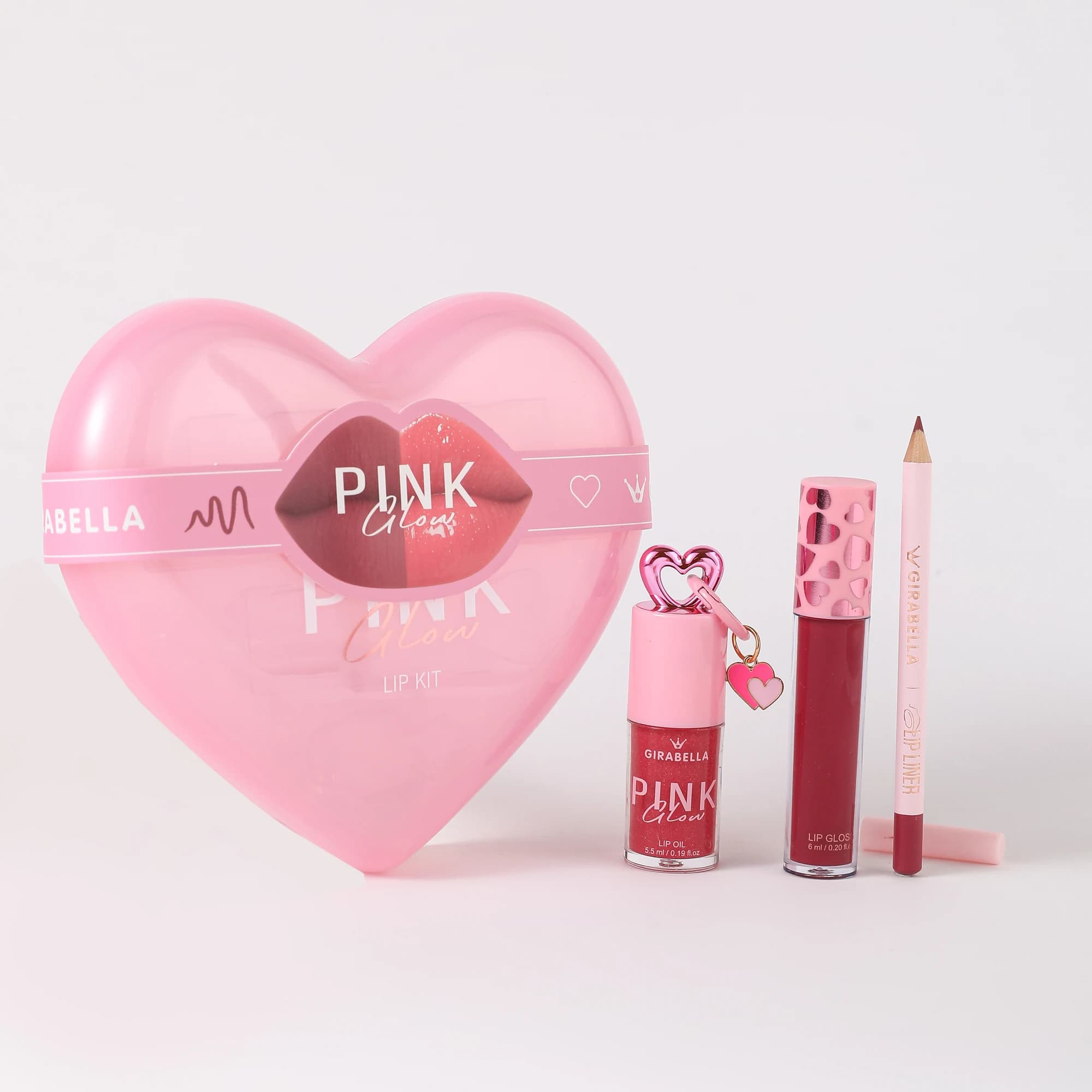 Heart Case Lip Makeup Set 7