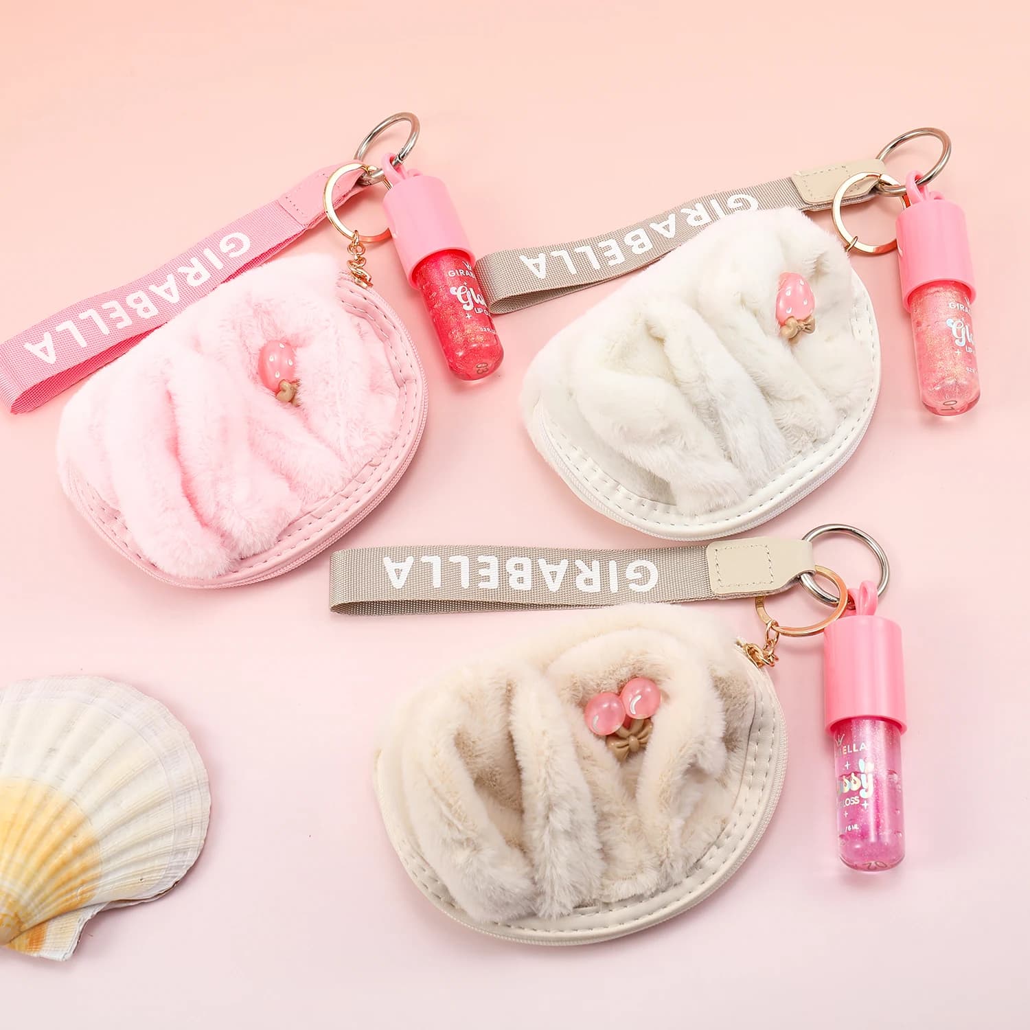 Bunny Ear Pouch Lip Gloss Keychain 4