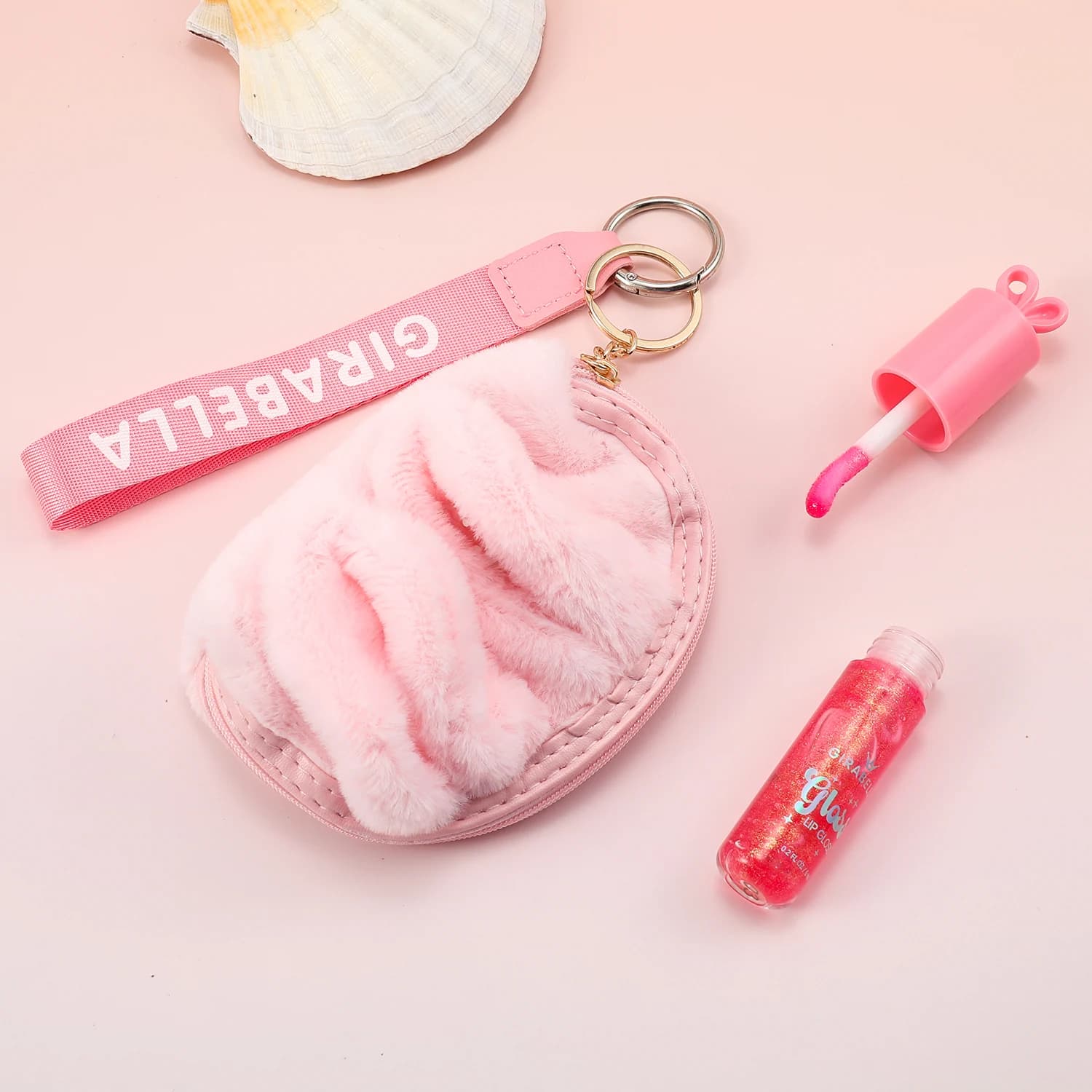 Bunny Ear Pouch Lip Gloss Keychain 6