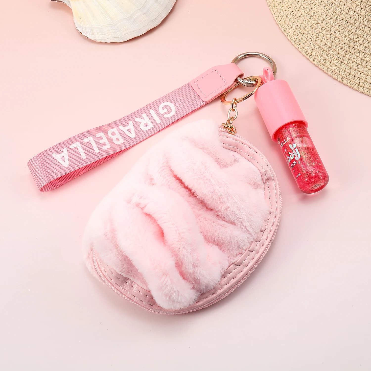 Bunny Ear Pouch Lip Gloss Keychain 7