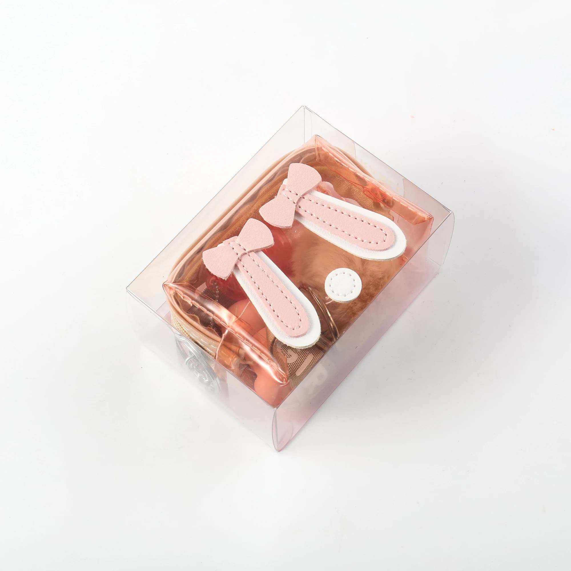 Clear Bunny Ear Pouch Lip Gloss Set 5