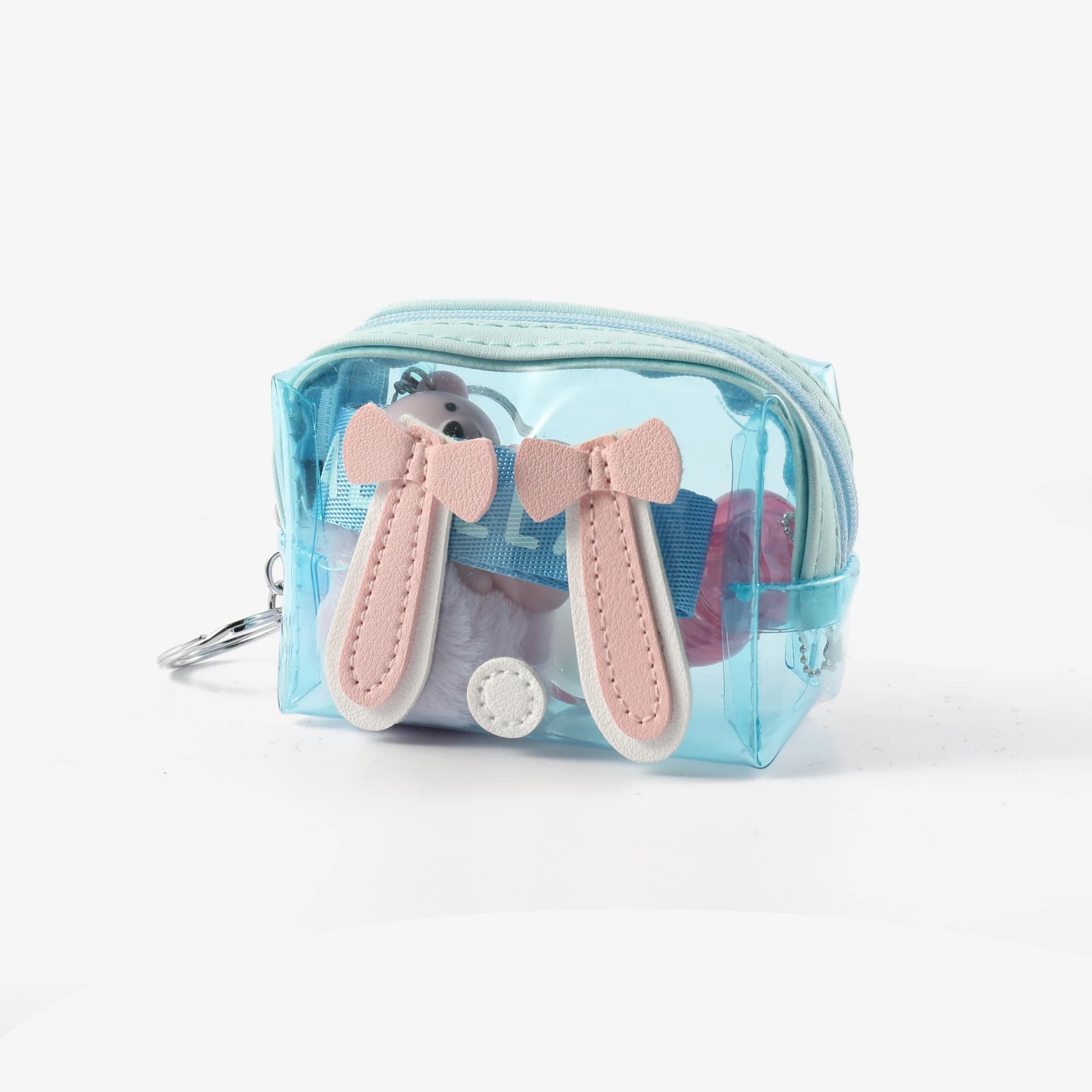 Clear Bunny Ear Pouch Lip Gloss Set 7