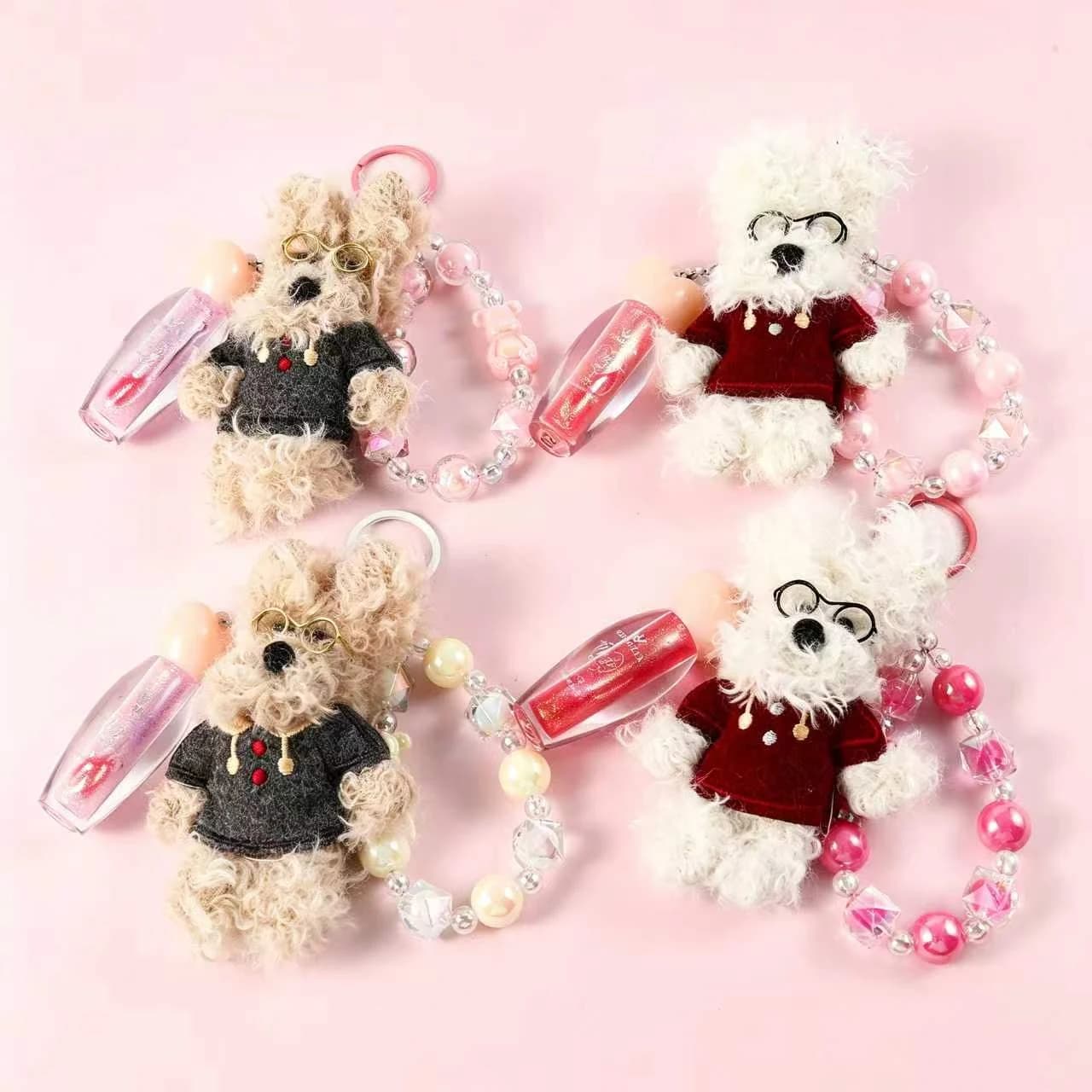 Sweater Bear Lip Oil Keychain