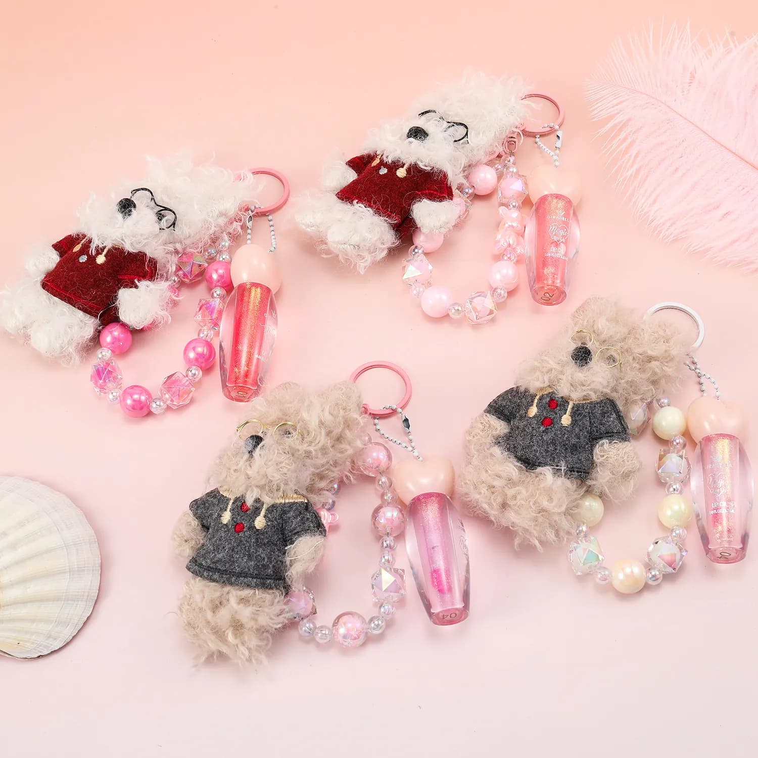 Sweater Bear Lip Oil Keychain 5