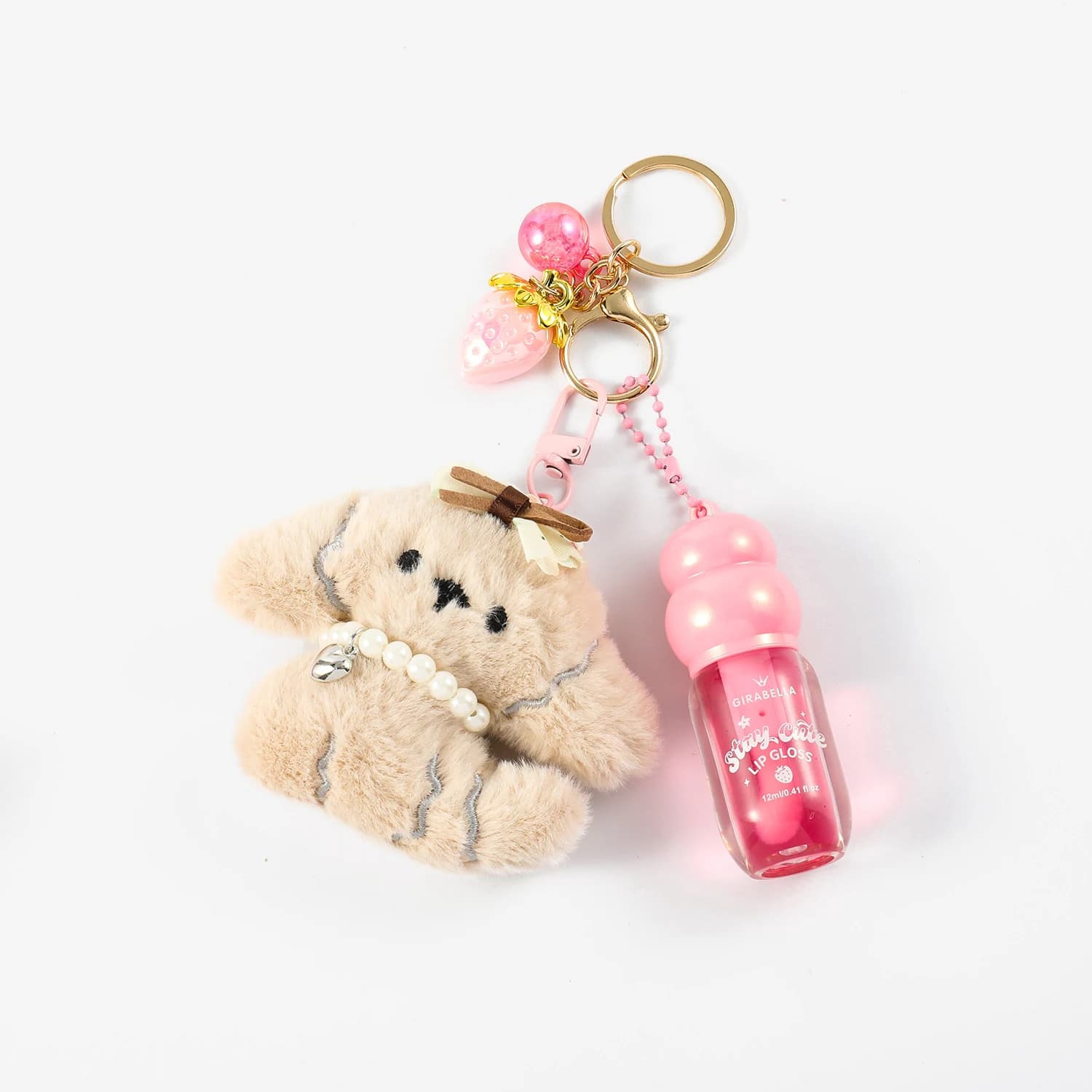 Hat Puppy Lip Gloss Keychain 4
