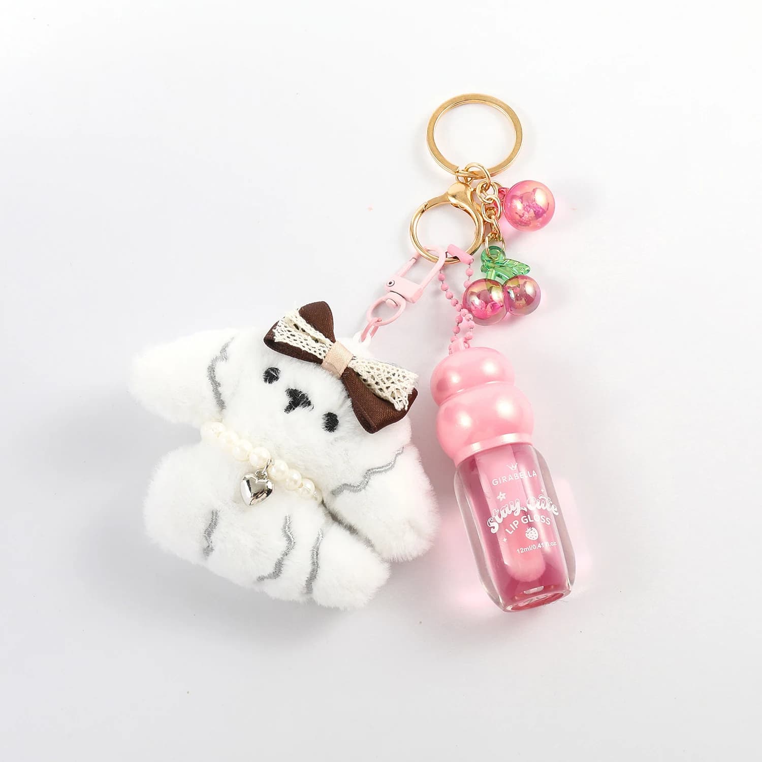 Hat Puppy Lip Gloss Keychain 5