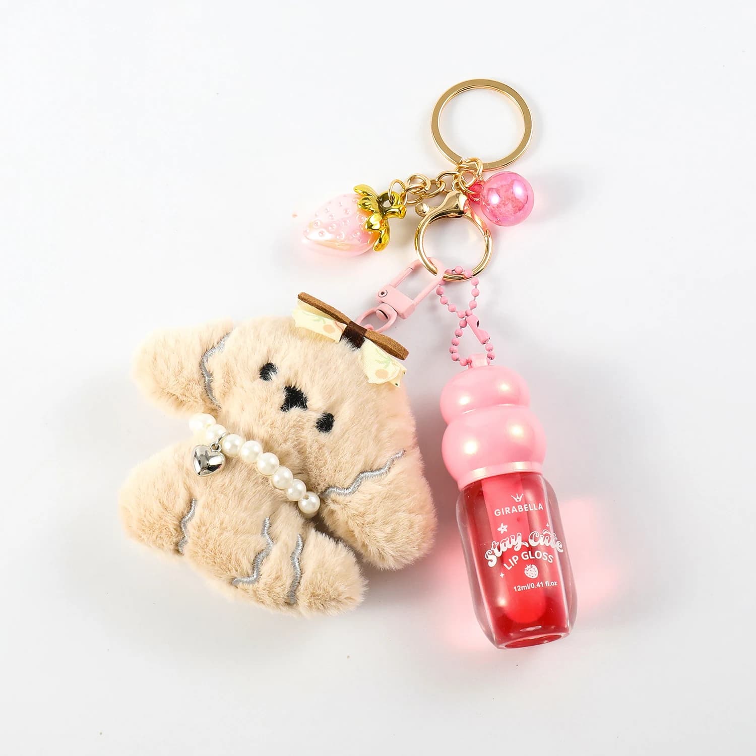 Hat Puppy Lip Gloss Keychain 6