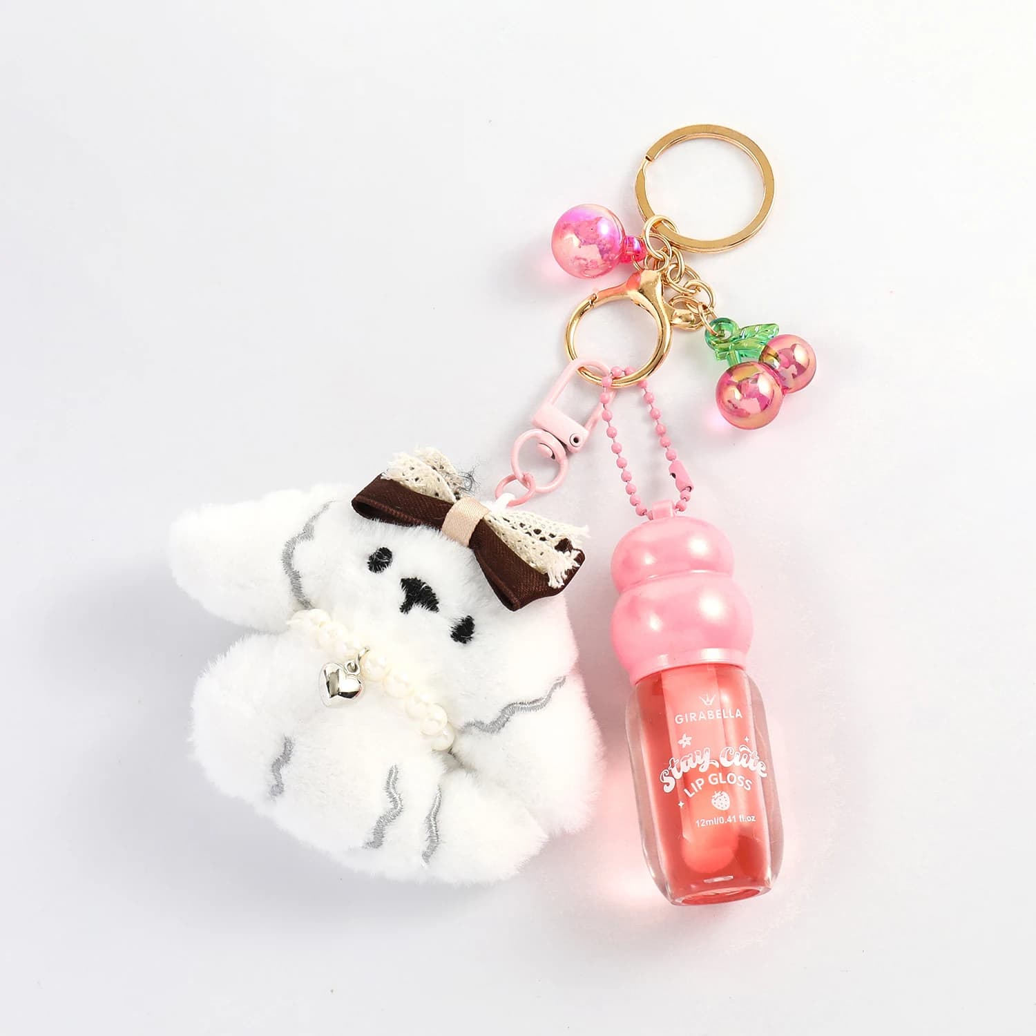 Hat Puppy Lip Gloss Keychain 7