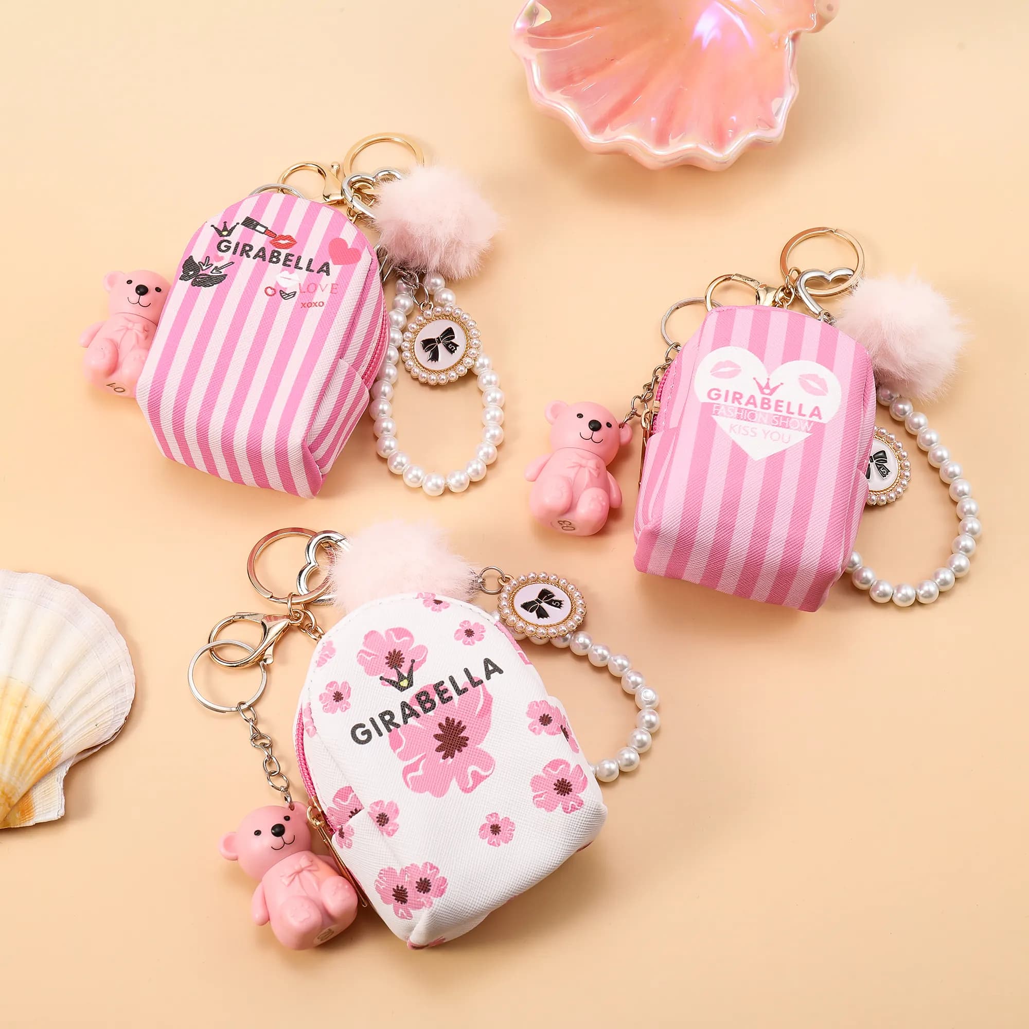 Mini Zip Case Lip Mud Keychain 4