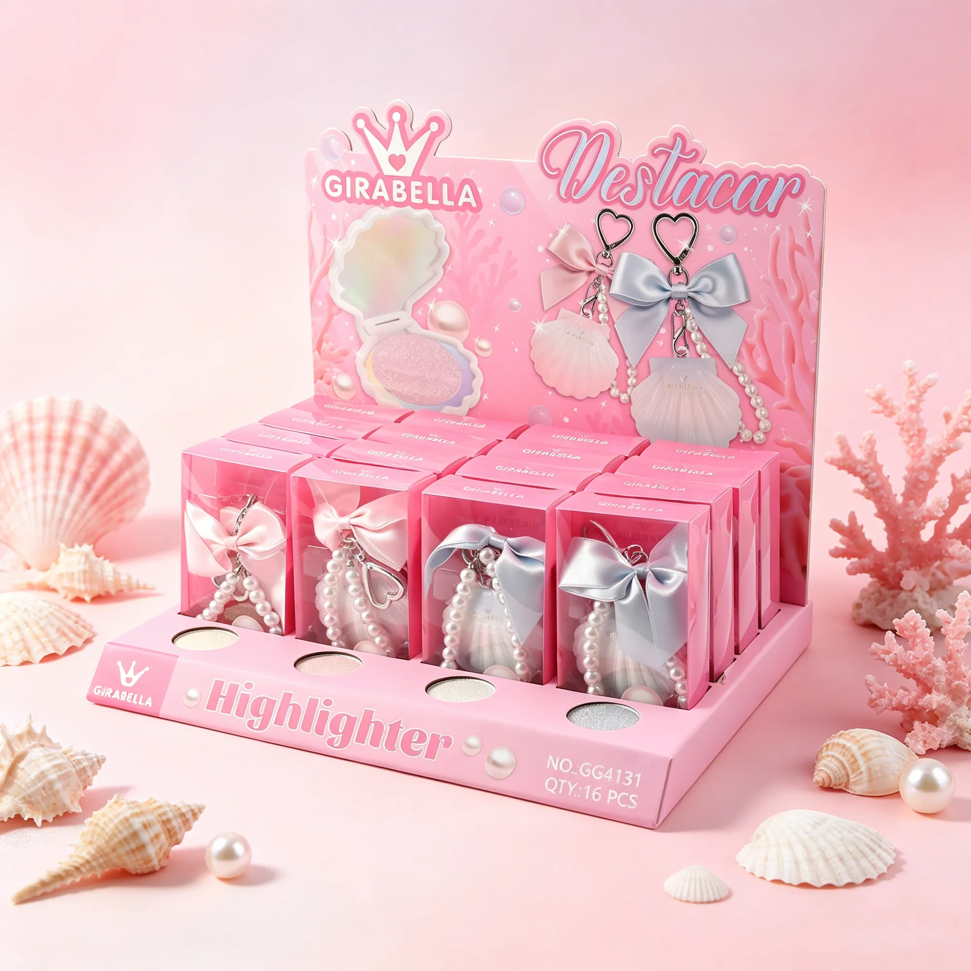 Seashell Highlighter Keychain 6
