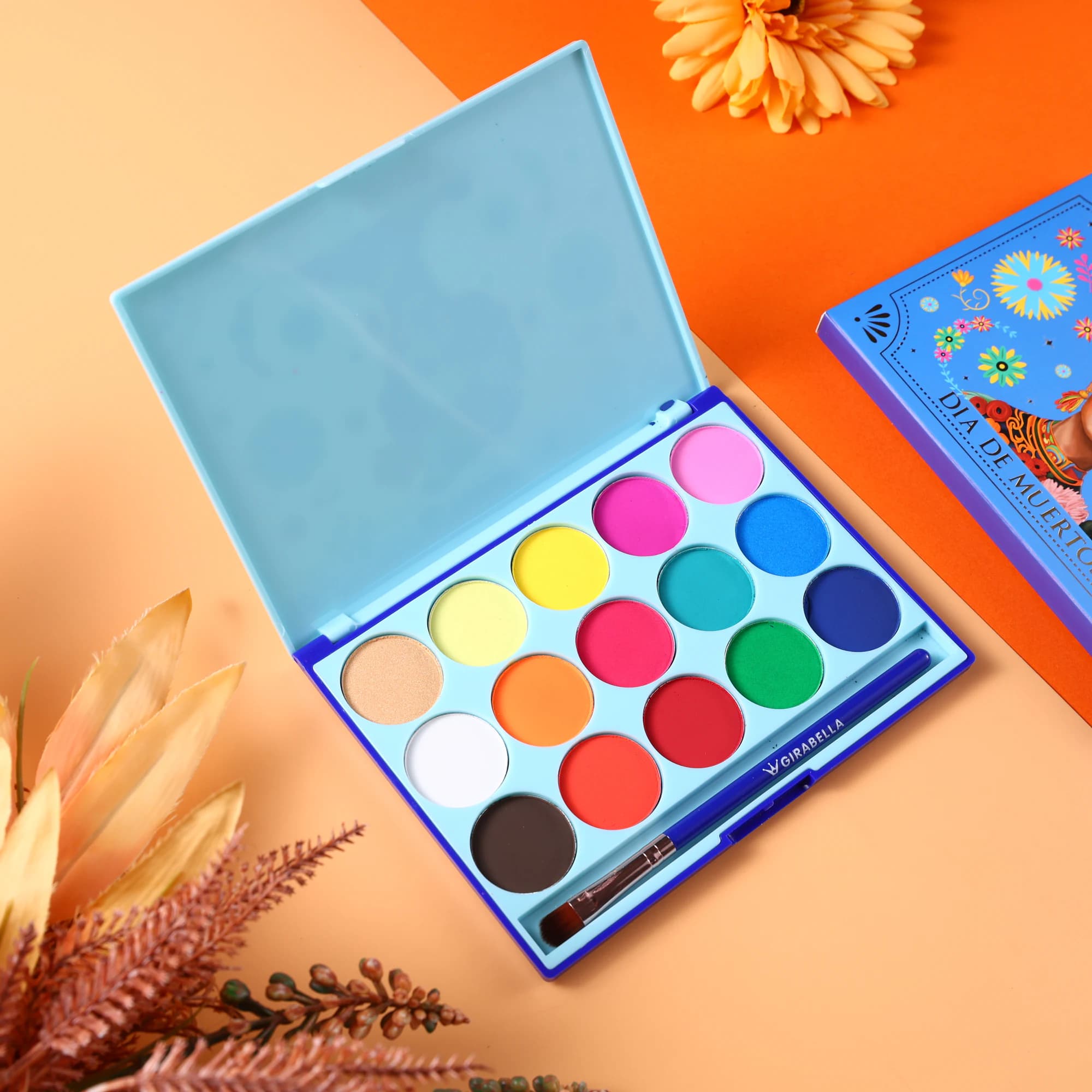 15-Color Water-Activated Palette — Blue 3