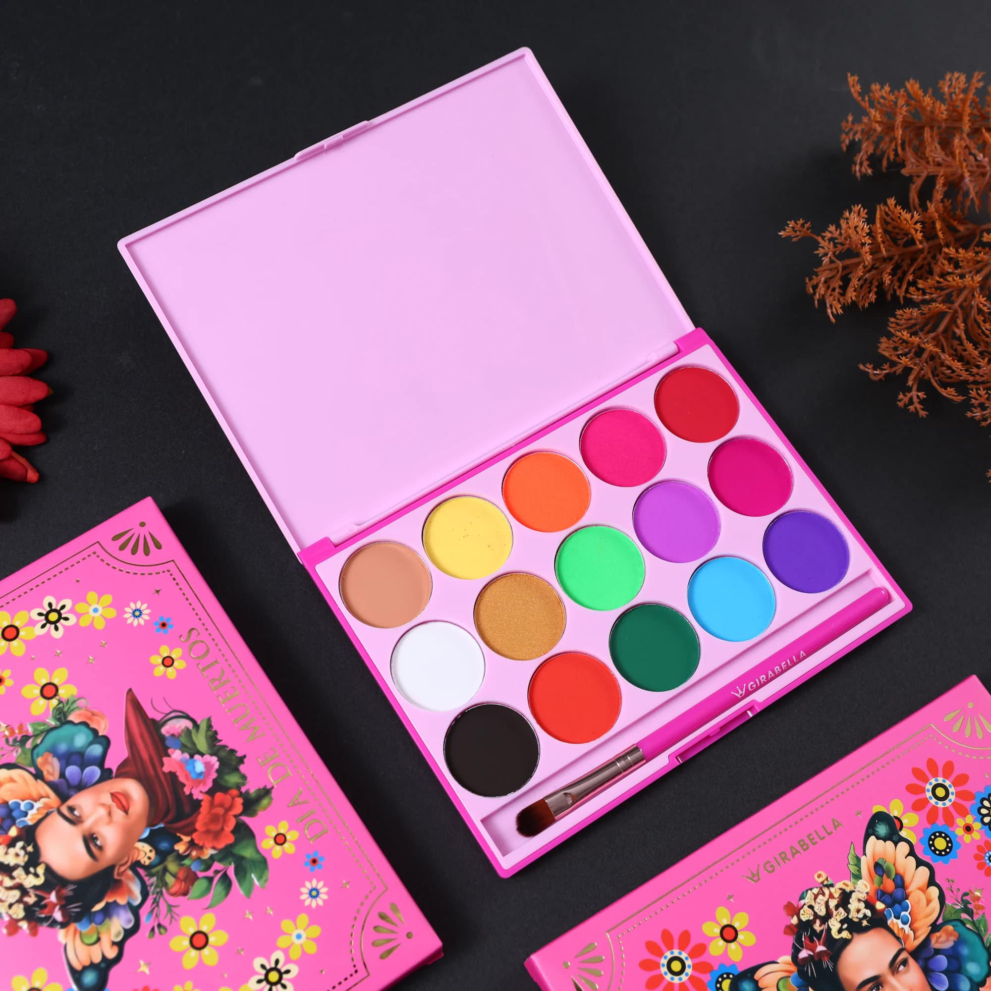 15-Color Water-Activated Palette — Magenta & Black 10