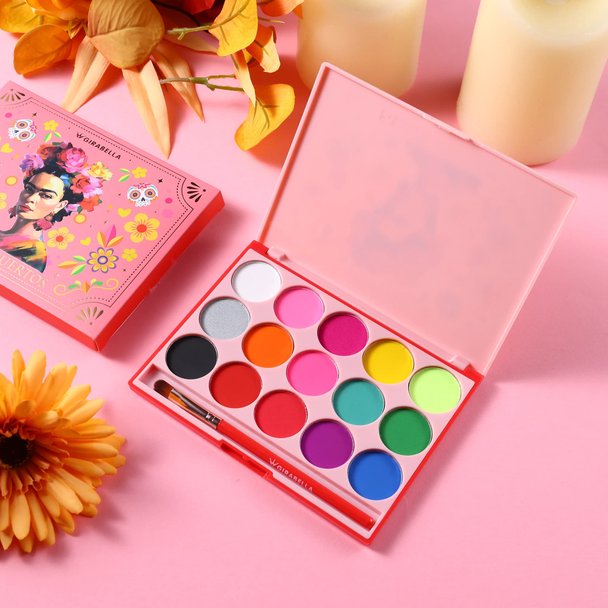 15-Color Water-Activated Palette — Pink 5