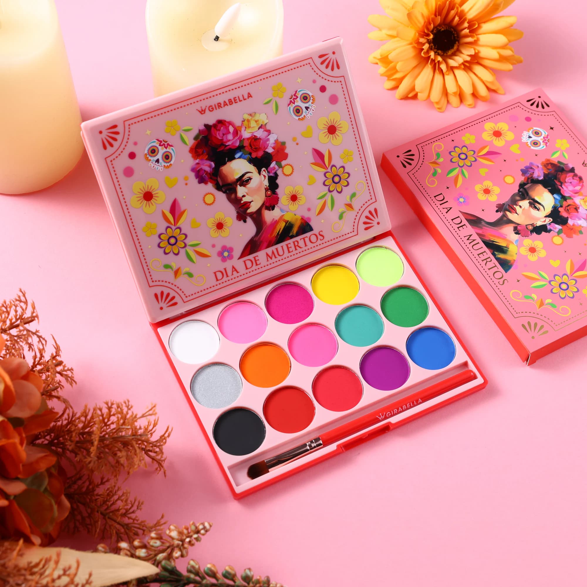 15-Color Water-Activated Palette — Pink