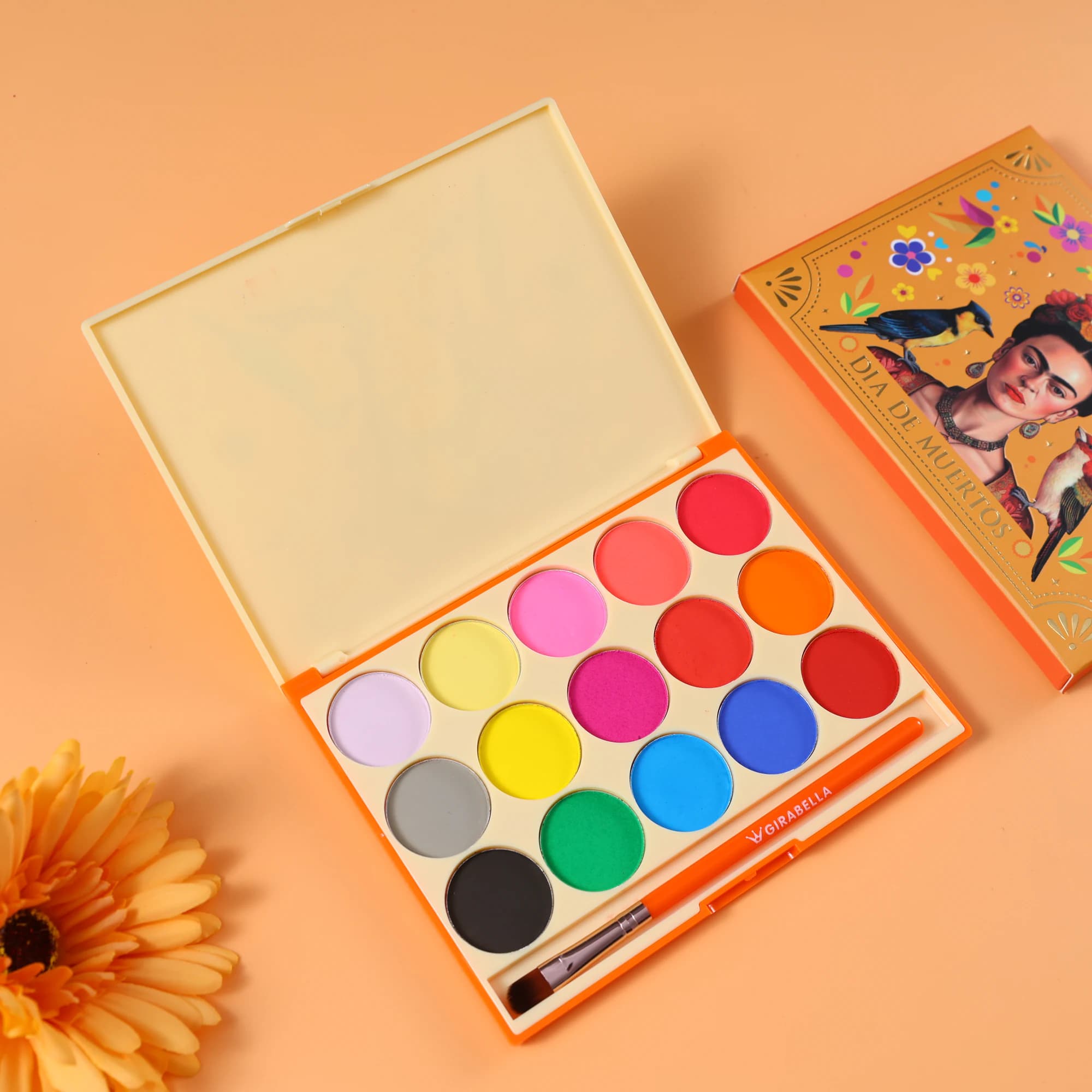 15-Color Water-Activated Palette — Orange 6
