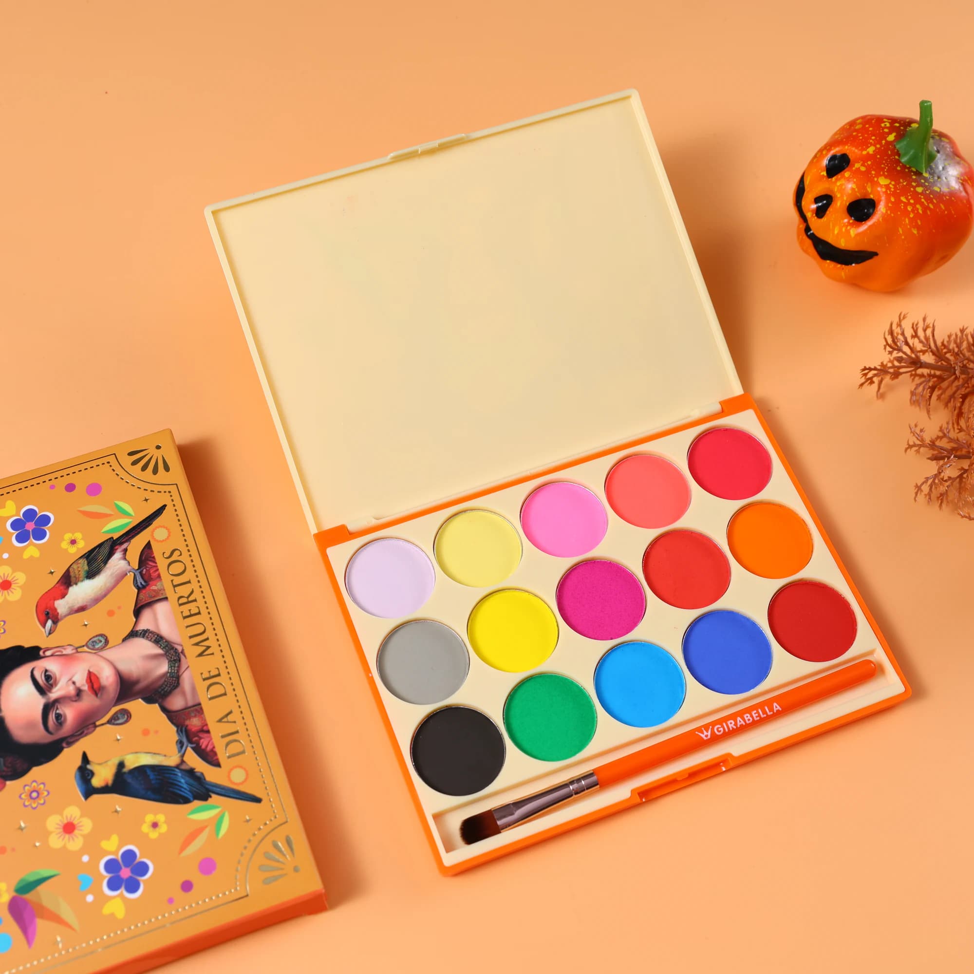 15-Color Water-Activated Palette — Orange 7