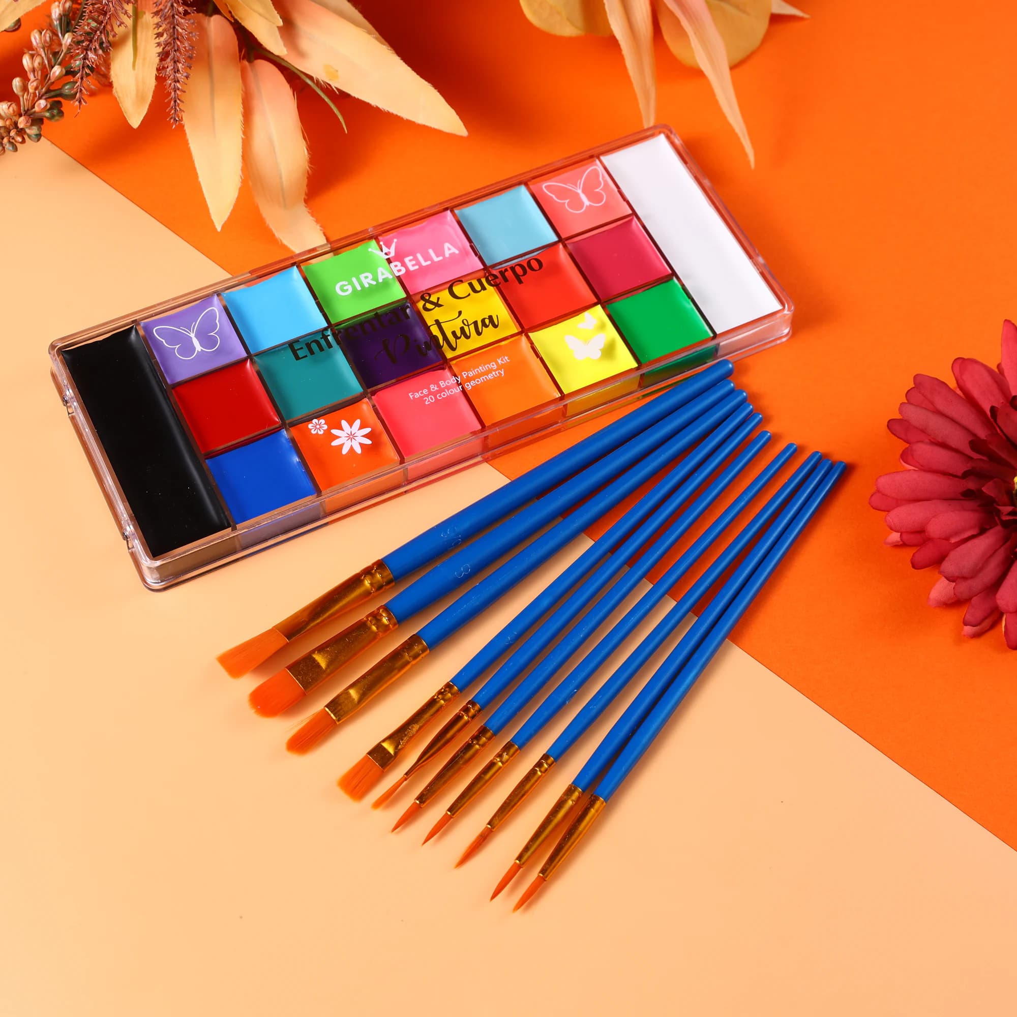 20-Color Water-Activated Palette — Blue 4