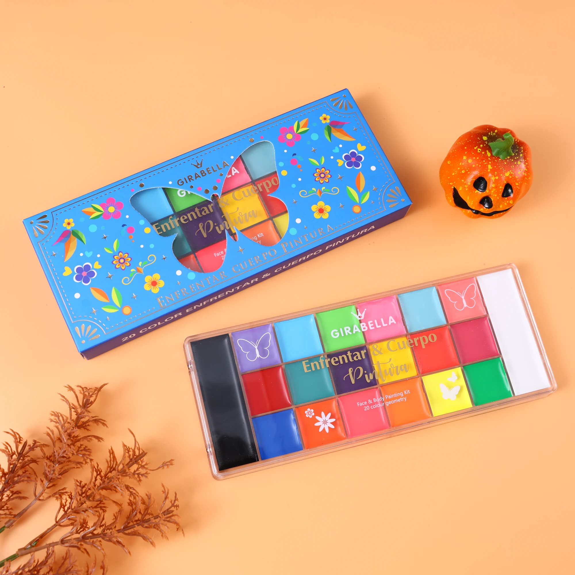 20-Color Water-Activated Palette — Blue 10
