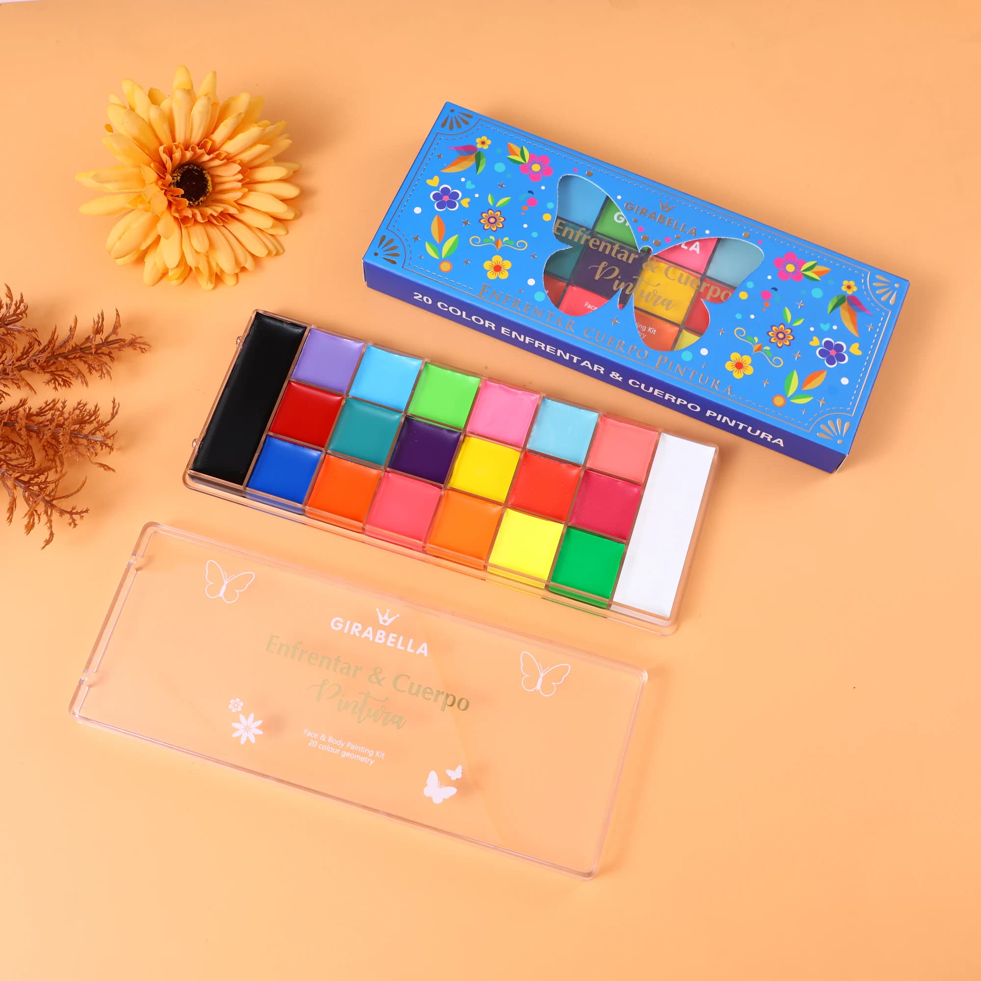 20-Color Water-Activated Palette — Blue 11