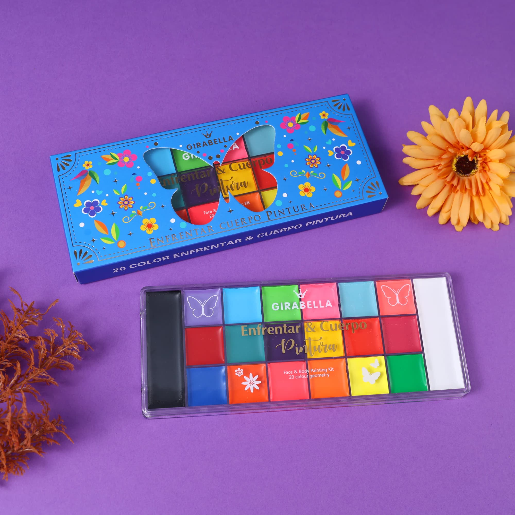 20-Color Water-Activated Palette — Blue 14
