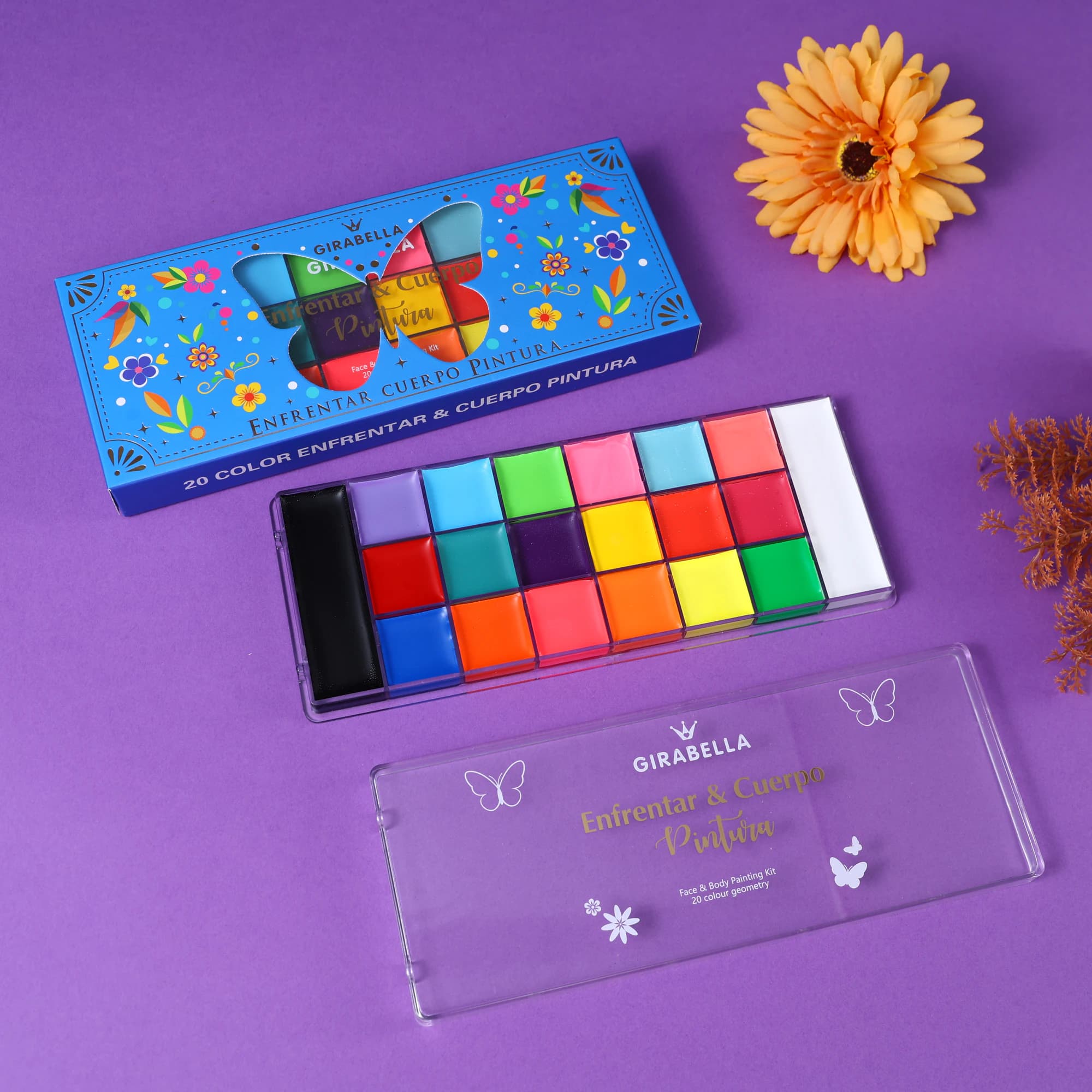 20-Color Water-Activated Palette — Blue 15
