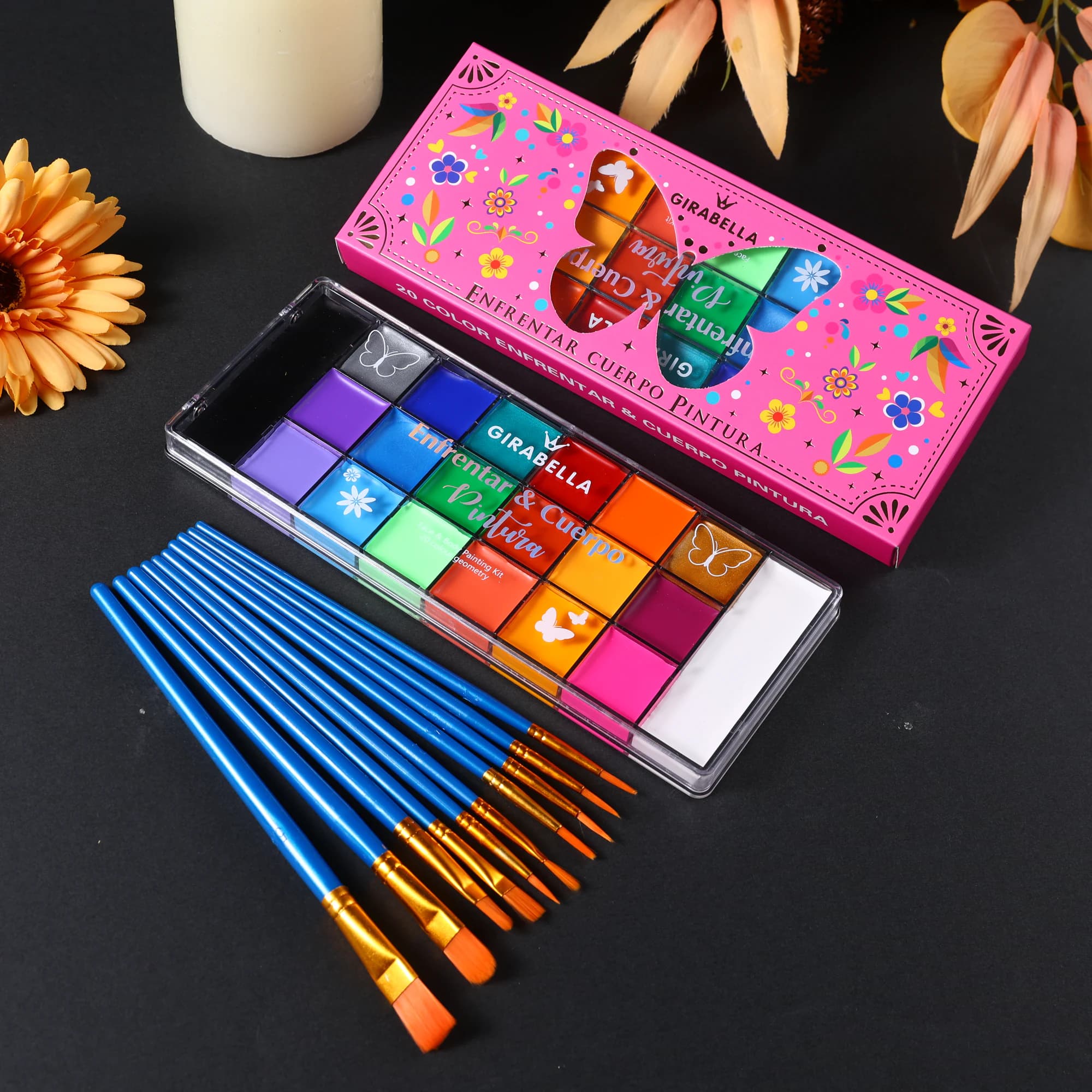 20-Color Water-Activated Palette — Magenta